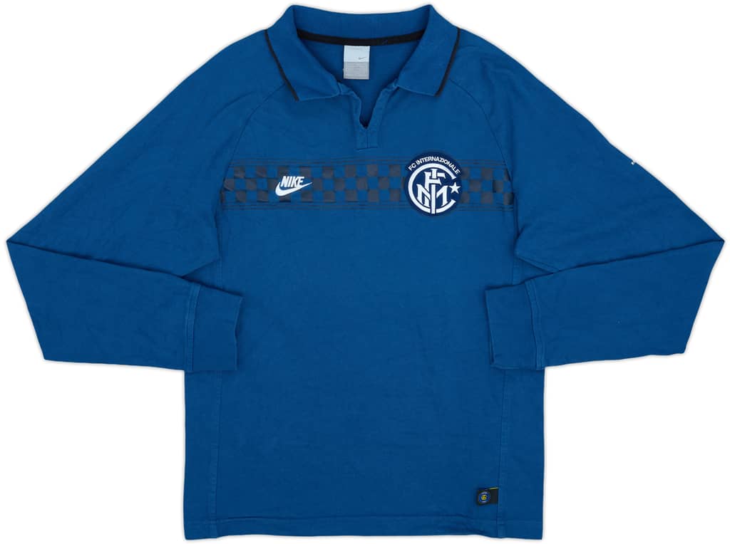 2006-07 Inter Milan Nike Polo L/S Shirt - 8/10 - (M)
