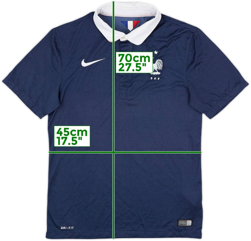 2014-15 France Home Shirt - 5/10 - (S)