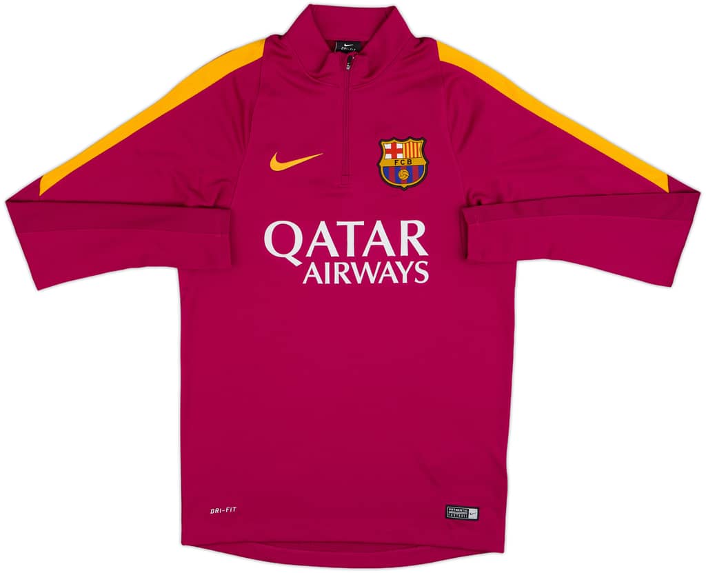 2016-17 Barcelona Nike 1/4 Zip Drill Top - 10/10 - (S)