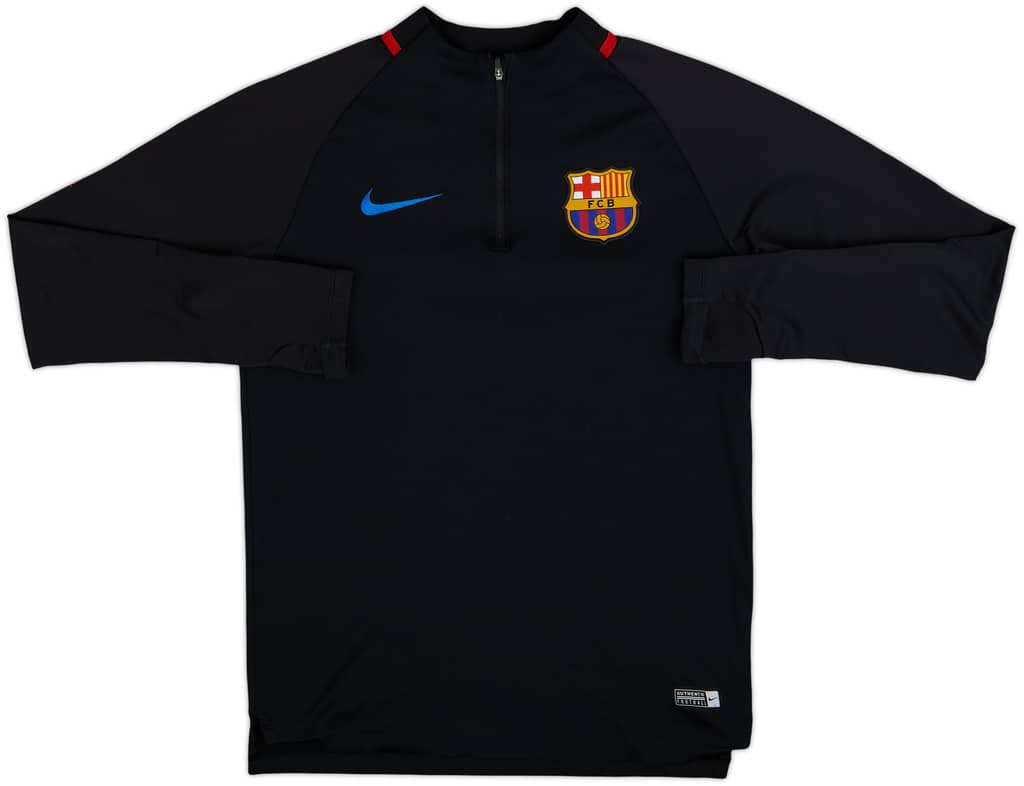 2017-18 Barcelona Nike 1/4 Zip Drill Top - 8/10 - (S)
