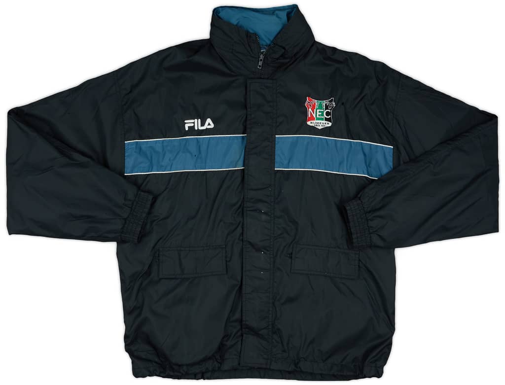 2001-02 NEC Nijmegen Fila Hooded Rain Jacket - 5/10 - (S)