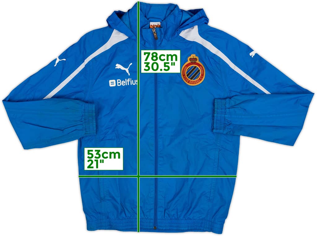 2011-12 Club Brugge Puma Hooded Rain Jacket - 7/10 - (M)