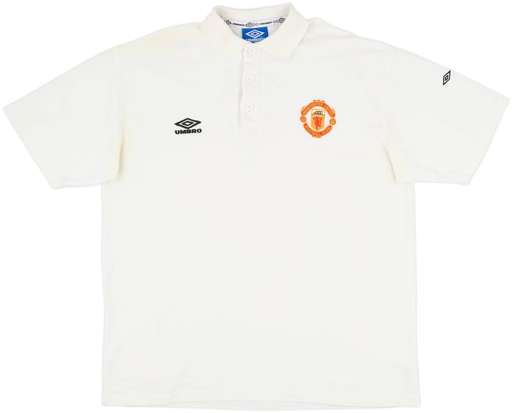 1996-97 Manchester United Umbro Polo Shirt - 9/10 - (XXL)