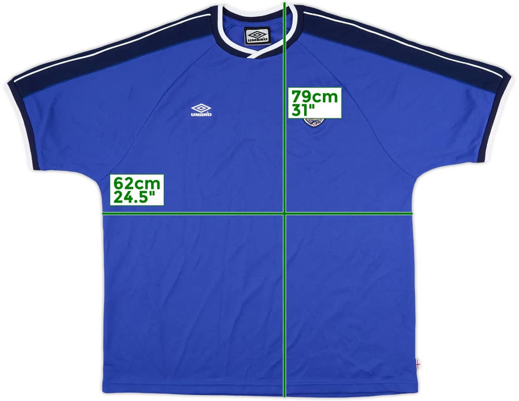 2000-02 England Umbro Training Shirt - 9/10 - (XXL)