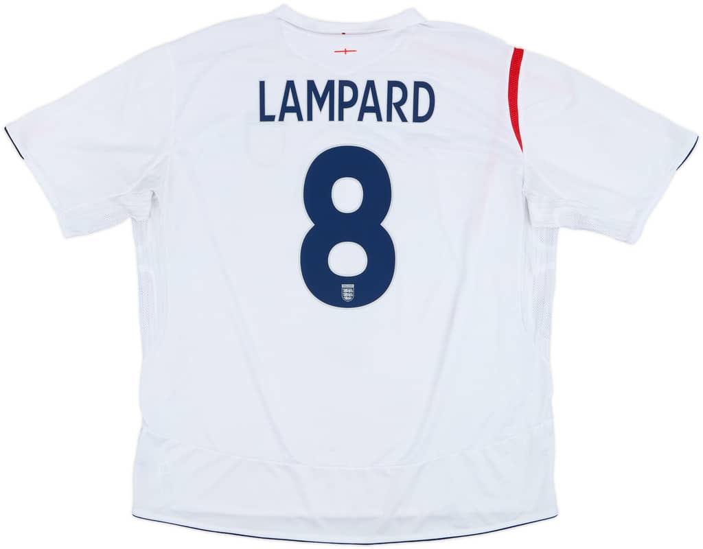 2005-07 England Home Shirt Lampard #8 - 7/10 - (3XL)
