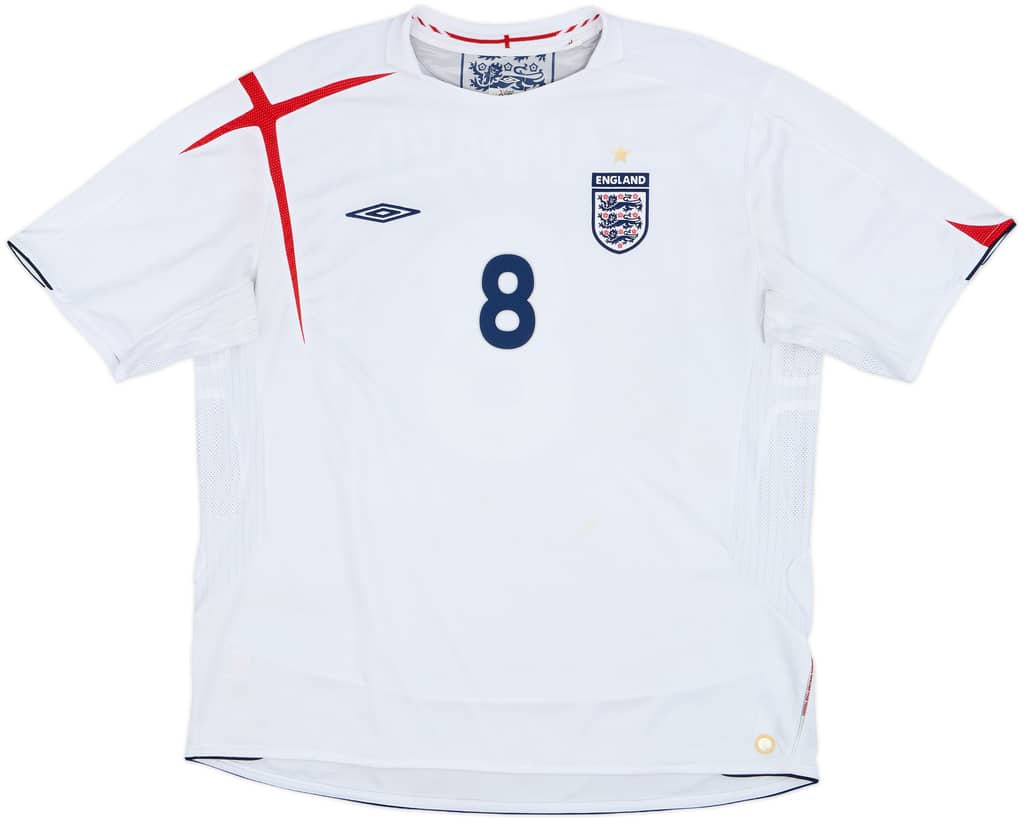 2005-07 England Home Shirt Lampard #8 - 7/10 - (3XL)