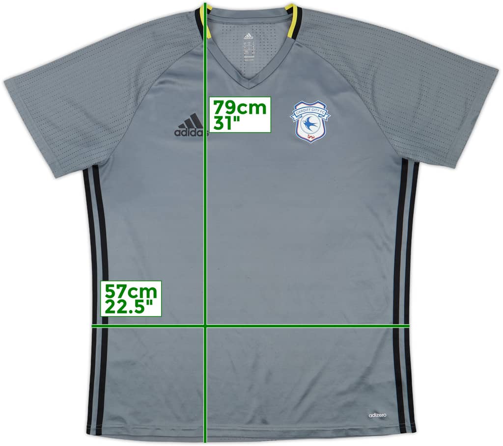 2016-17 Cardiff City adizero Training Shirt - 9/10 - (XL)