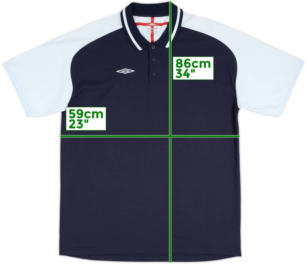 2004-05 England Umbro Polo Shirt - 10/10 - (XXL)