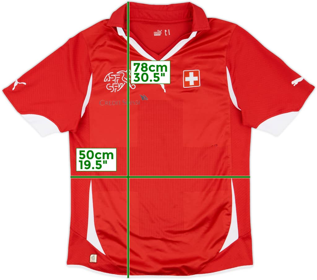 2010-11 Switzerland Home Shirt - 8/10 - (M)