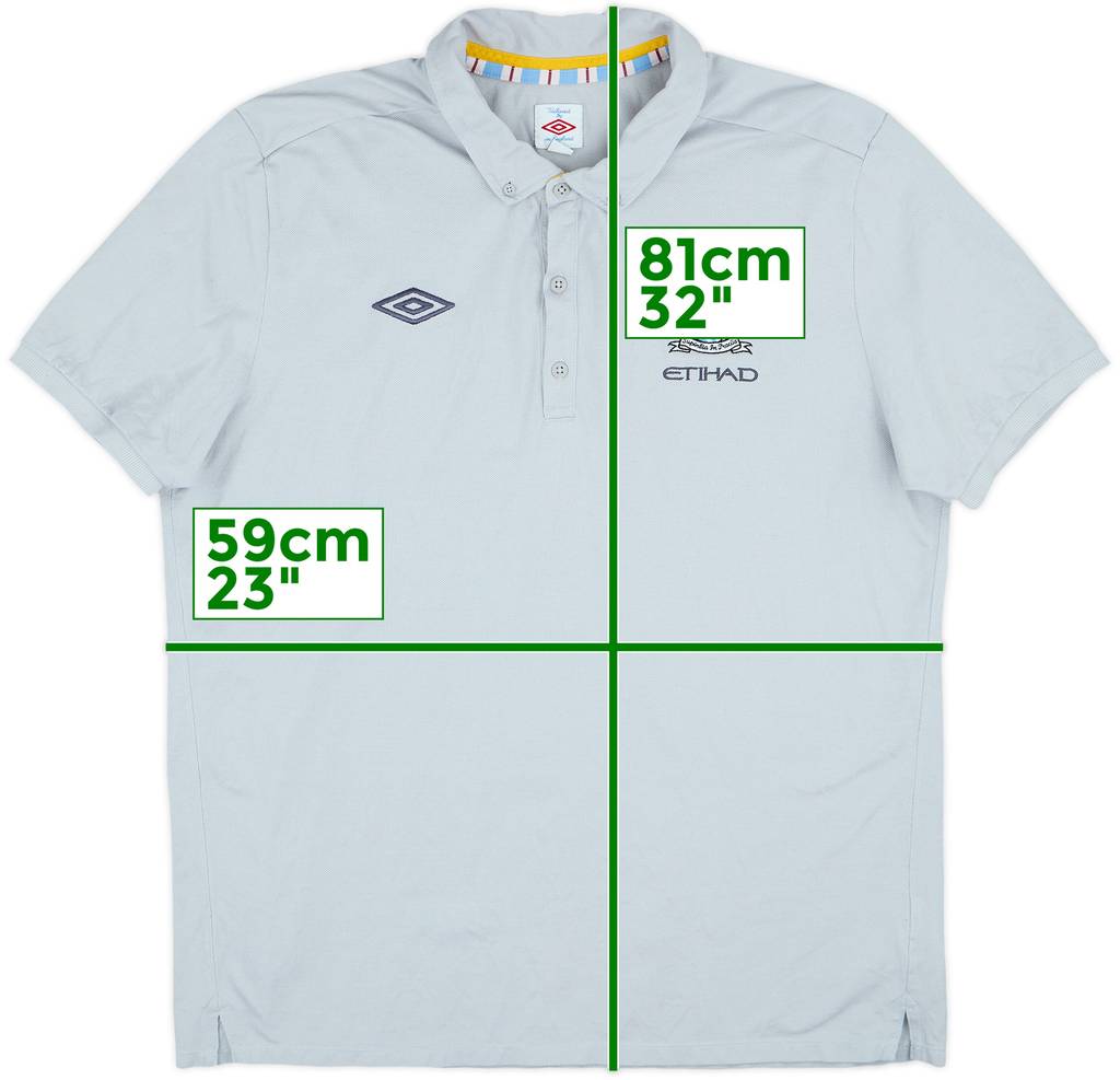 2012-13 Manchester City Umbro Polo Shirt - 8/10 - (XXL)