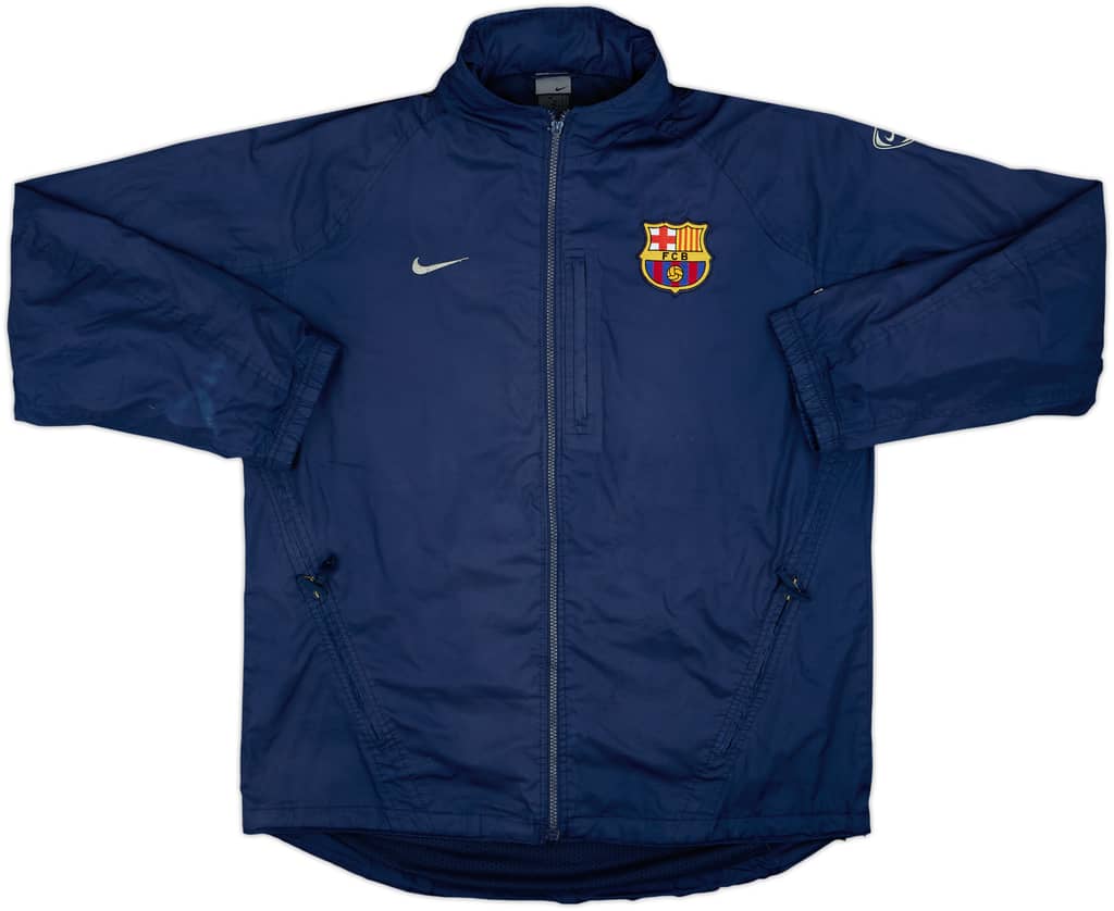 2003-04 Barcelona Nike Hooded Track Jacket - 6/10 - (L)
