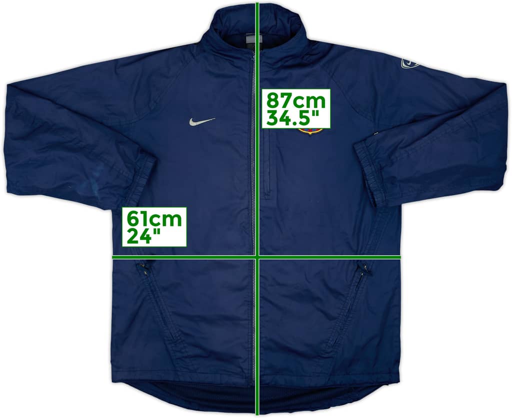 2003-04 Barcelona Nike Hooded Track Jacket - 6/10 - (L)