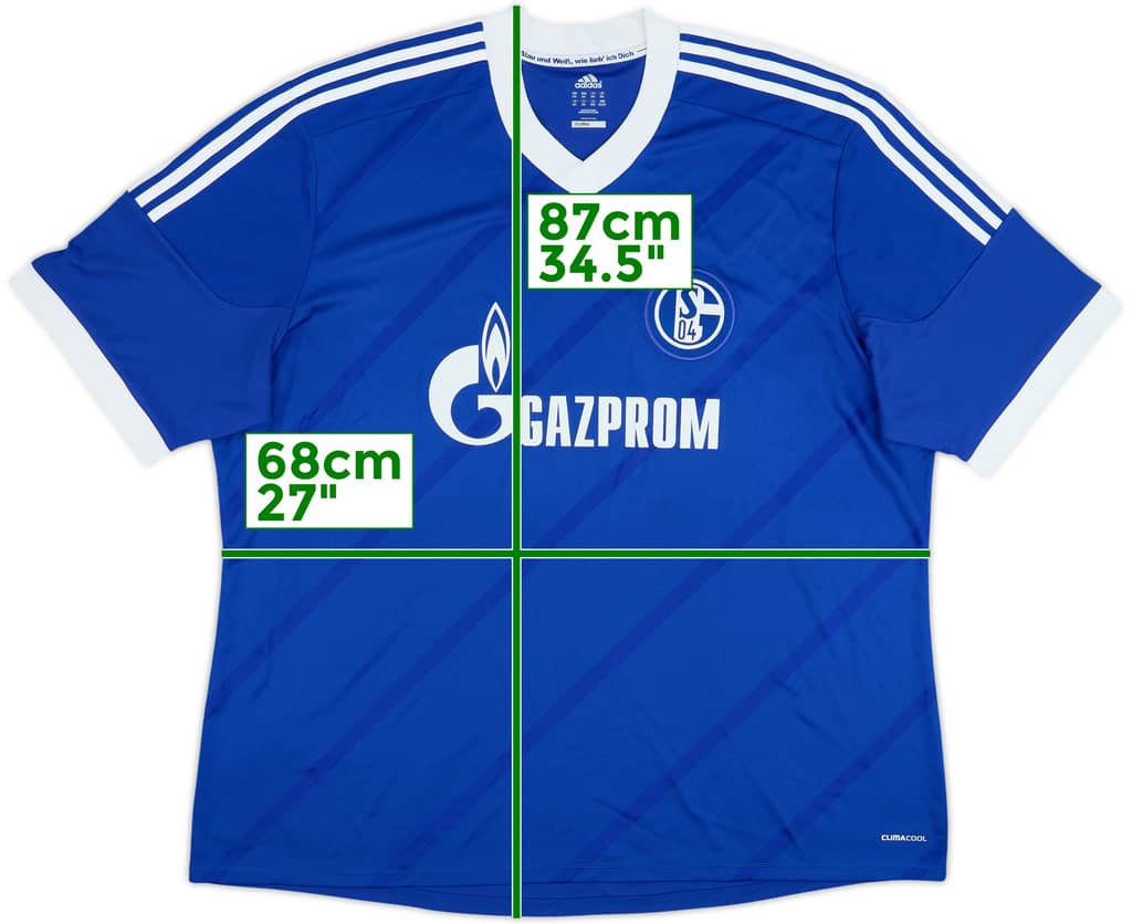 Camiseta de local del Schalke 2012-14 - 8/10 - (3XL)