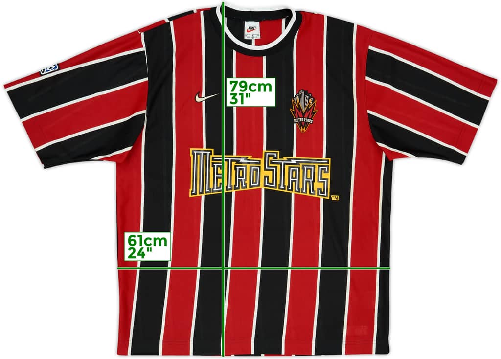 1997 NY/NJ Metrostars Home Shirt - 8/10 - (L)
