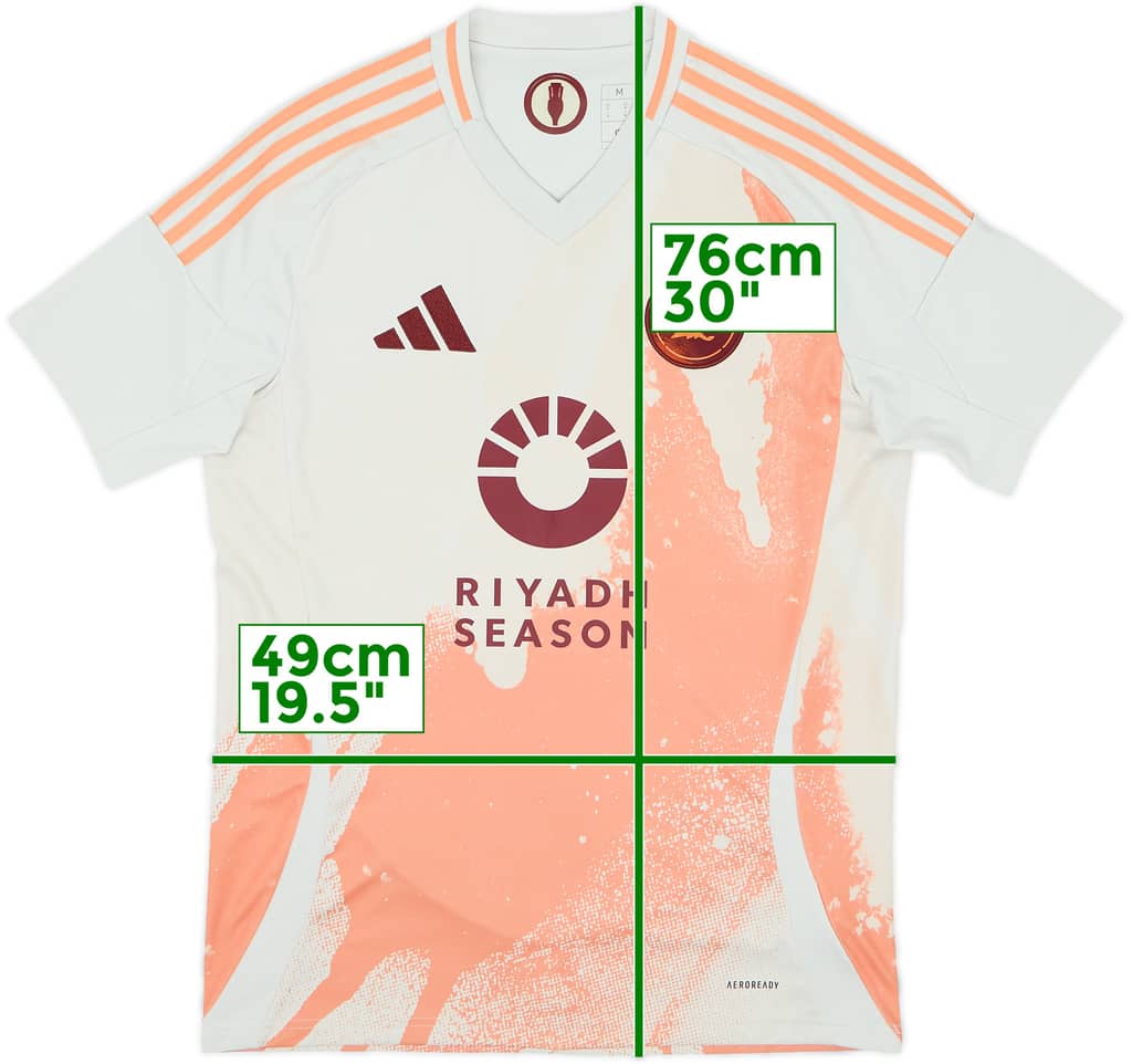 2024-25 Roma Away Shirt - 10/10 - (M)