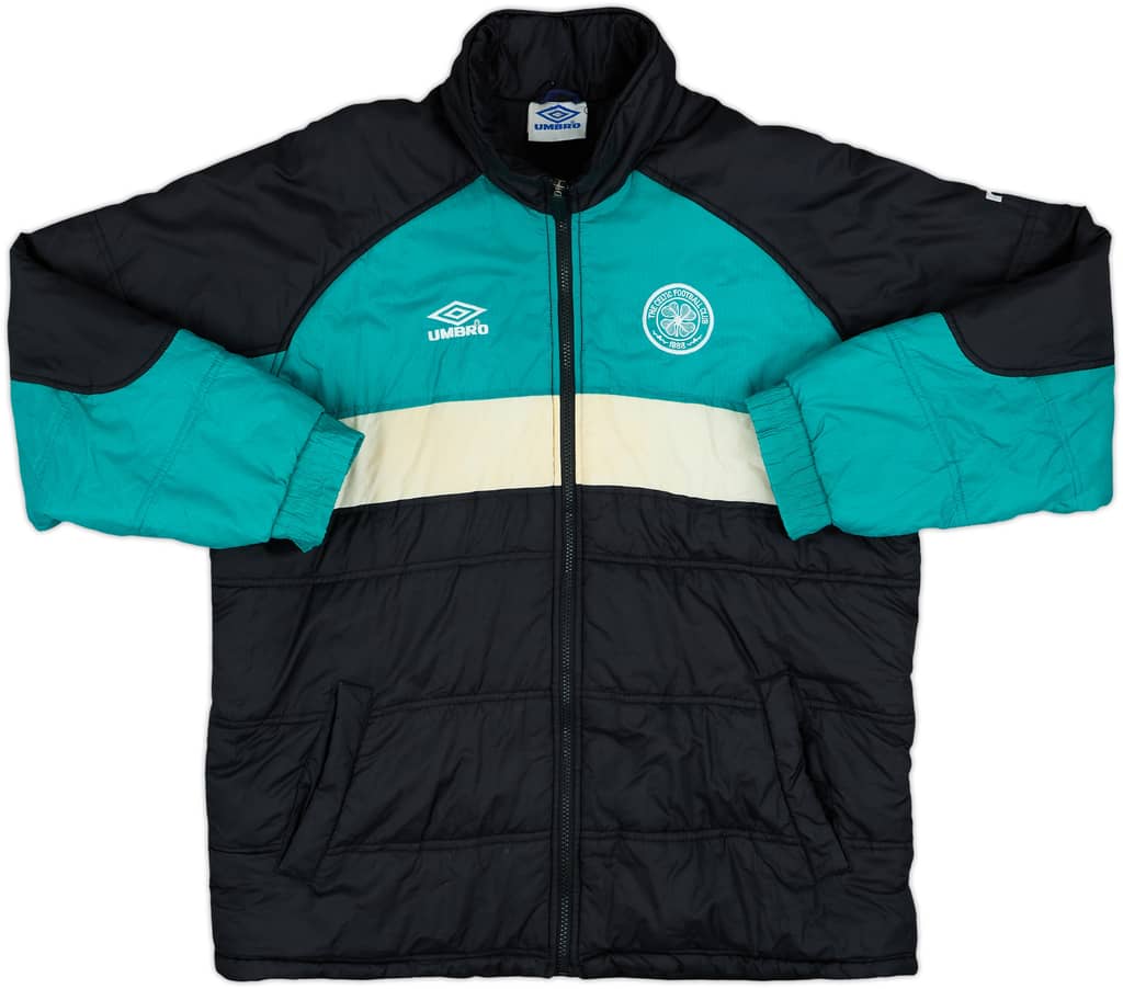 1999-00 Celtic Umbro Abrigo acolchado de banquillo - 5/10 - (S)