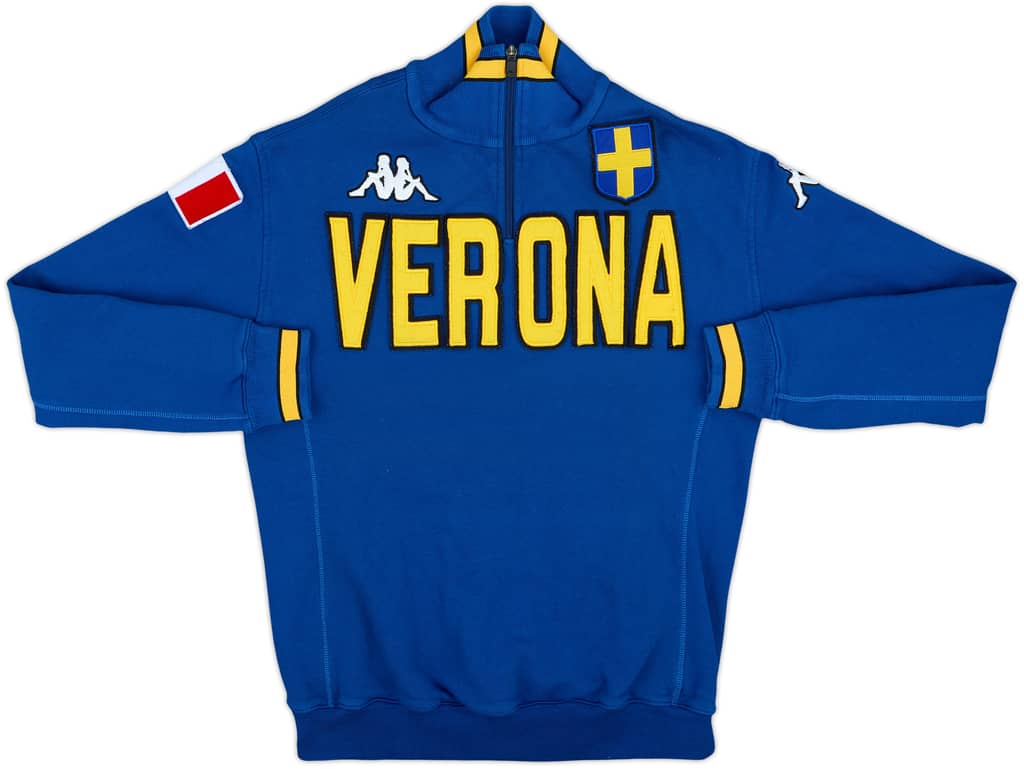 2005-06 Hellas Verona Kappa 1/4 Zip Drill Top - 8/10 - (M)