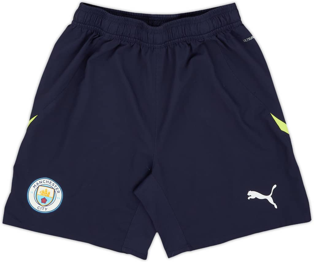 2024-25 Manchester City Youth Issue Away Shorts U15 - 8/10 - (M)