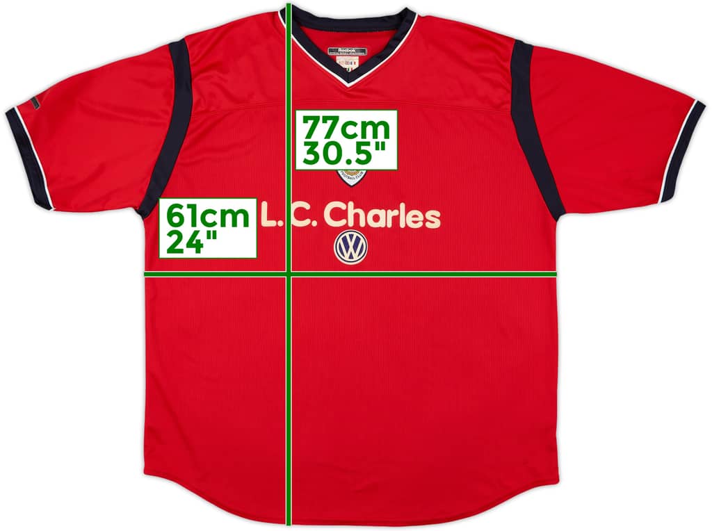 2001-02 Crewe Alexandra Home Shirt - 8/10 - (XL)