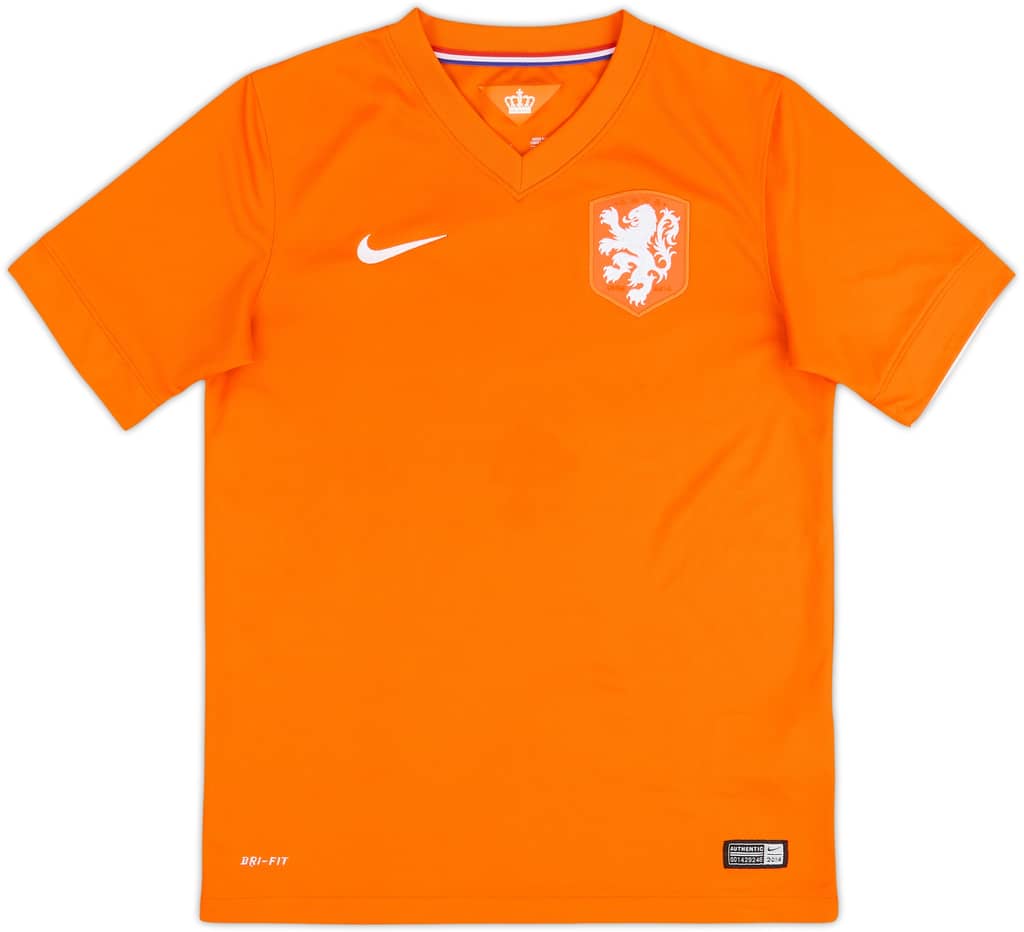 2014-15 Netherlands Home Shirt - 8/10 - (L.Boys)