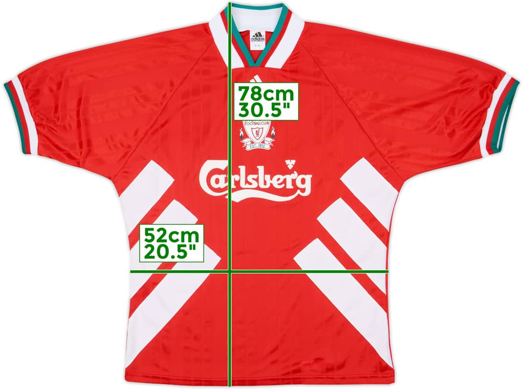 1993-95 Liverpool Home Shirt - 9/10 - (M/L)