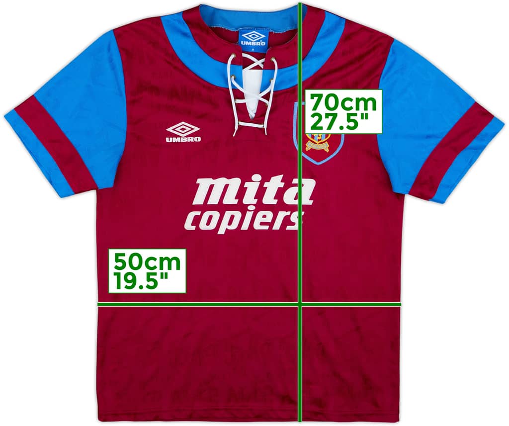 Camiseta de local del Aston Villa 1992-93 - 10/10 - (M)