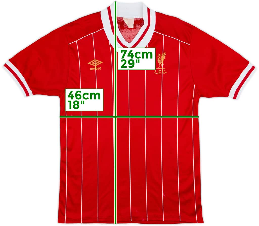 1982-85 Liverpool Home Shirt - 7/10 - (M)