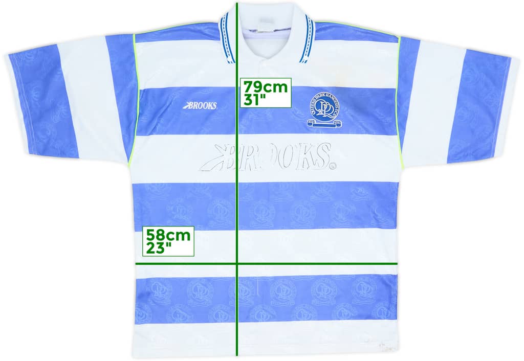 1991-92 QPR Home Shirt - 4/10 - (L)