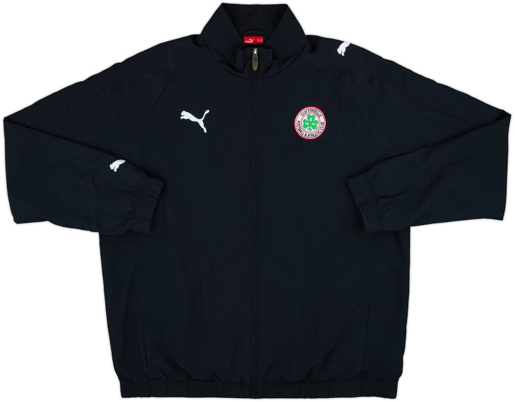 2008-09 Cliftonville Puma Track Jacket - 8/10 - (XL)