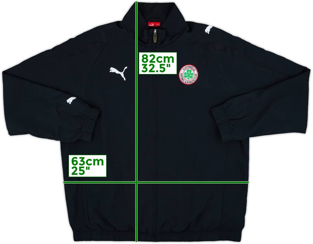 2008-09 Cliftonville Puma Track Jacket - 8/10 - (XL)