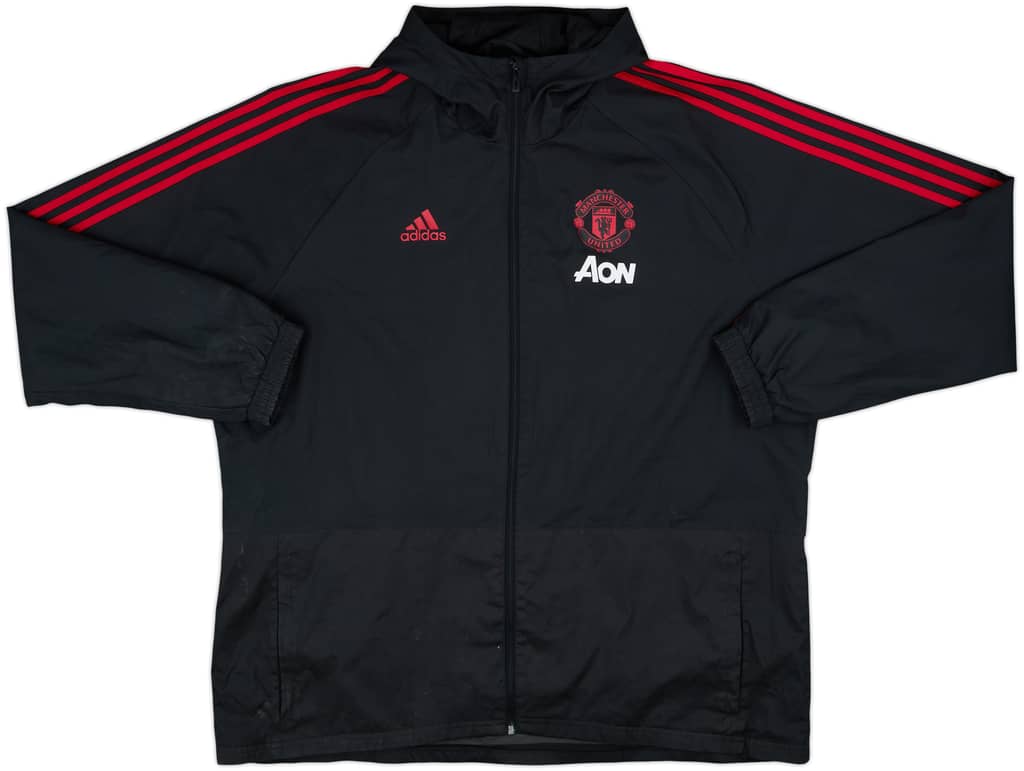 2018-19 Manchester United adidas Hooded Rain Jacket - 6/10 - (XXL)
