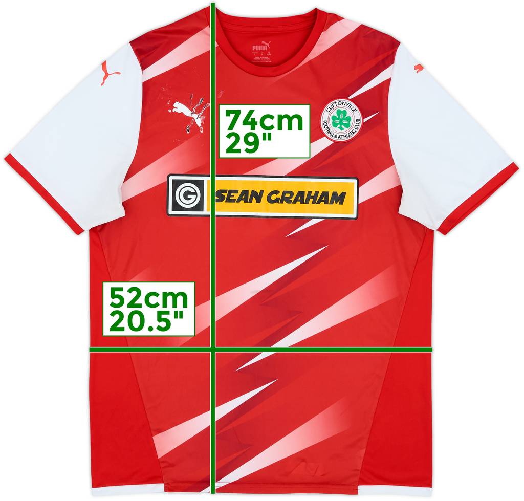 2021-23 Cliftonville Home Shirt - 4/10 - (L)