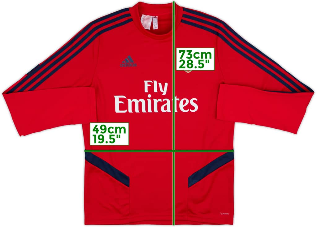 2019-20 Arsenal adidas Sweat Top - 10/10 - (XL.Boys)