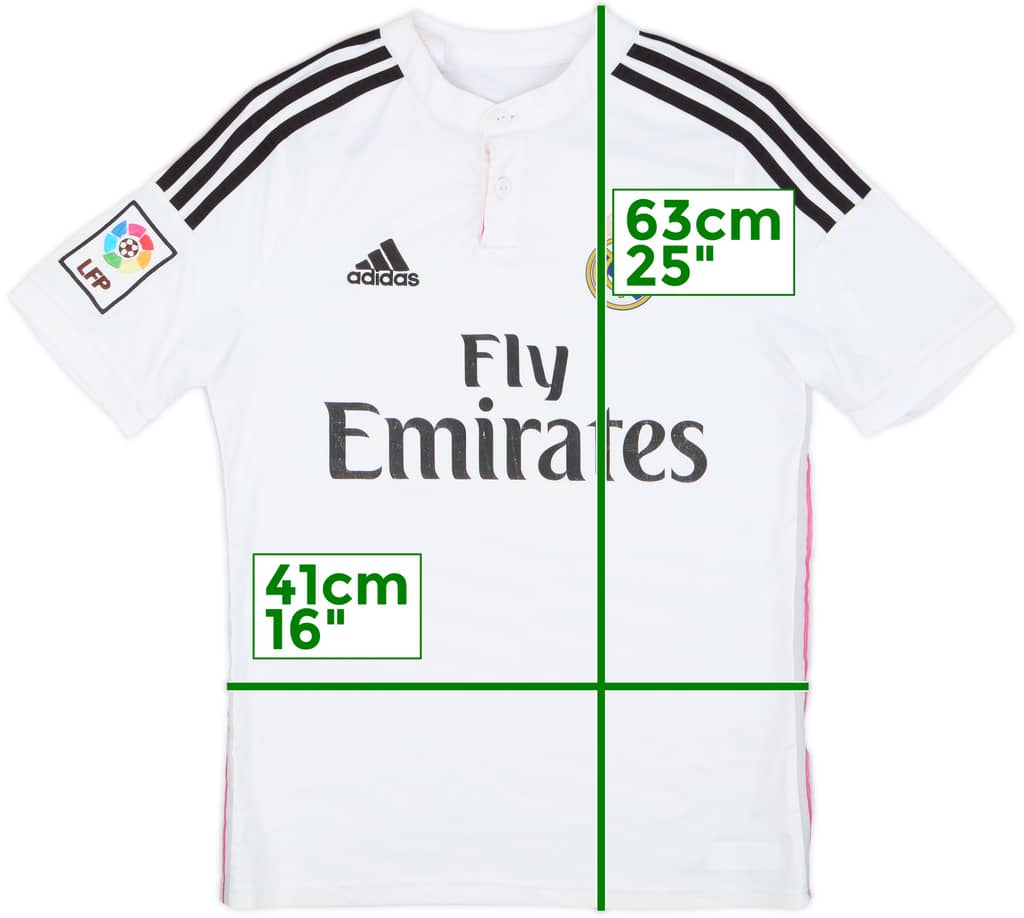 2014-15 Real Madrid Home Shirt - 4/10 - (L.Boys)