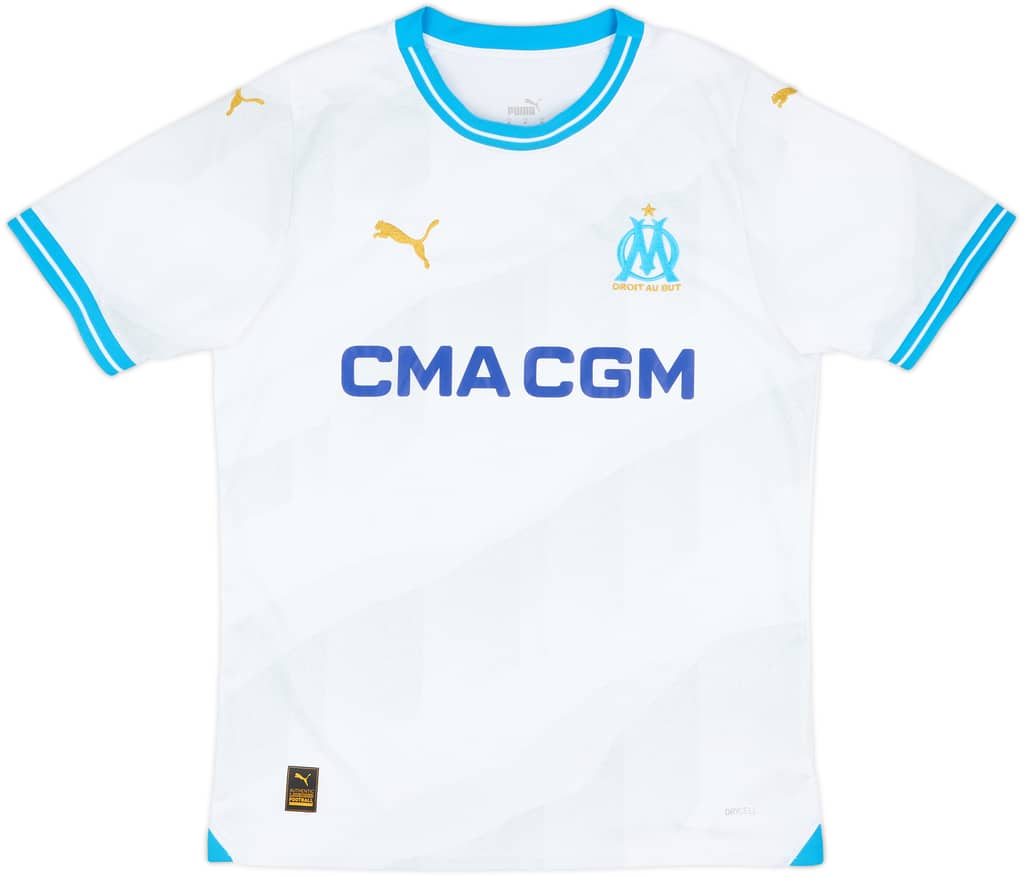 2023-24 Olympique Marseille Home Shirt - 10/10 - (M)