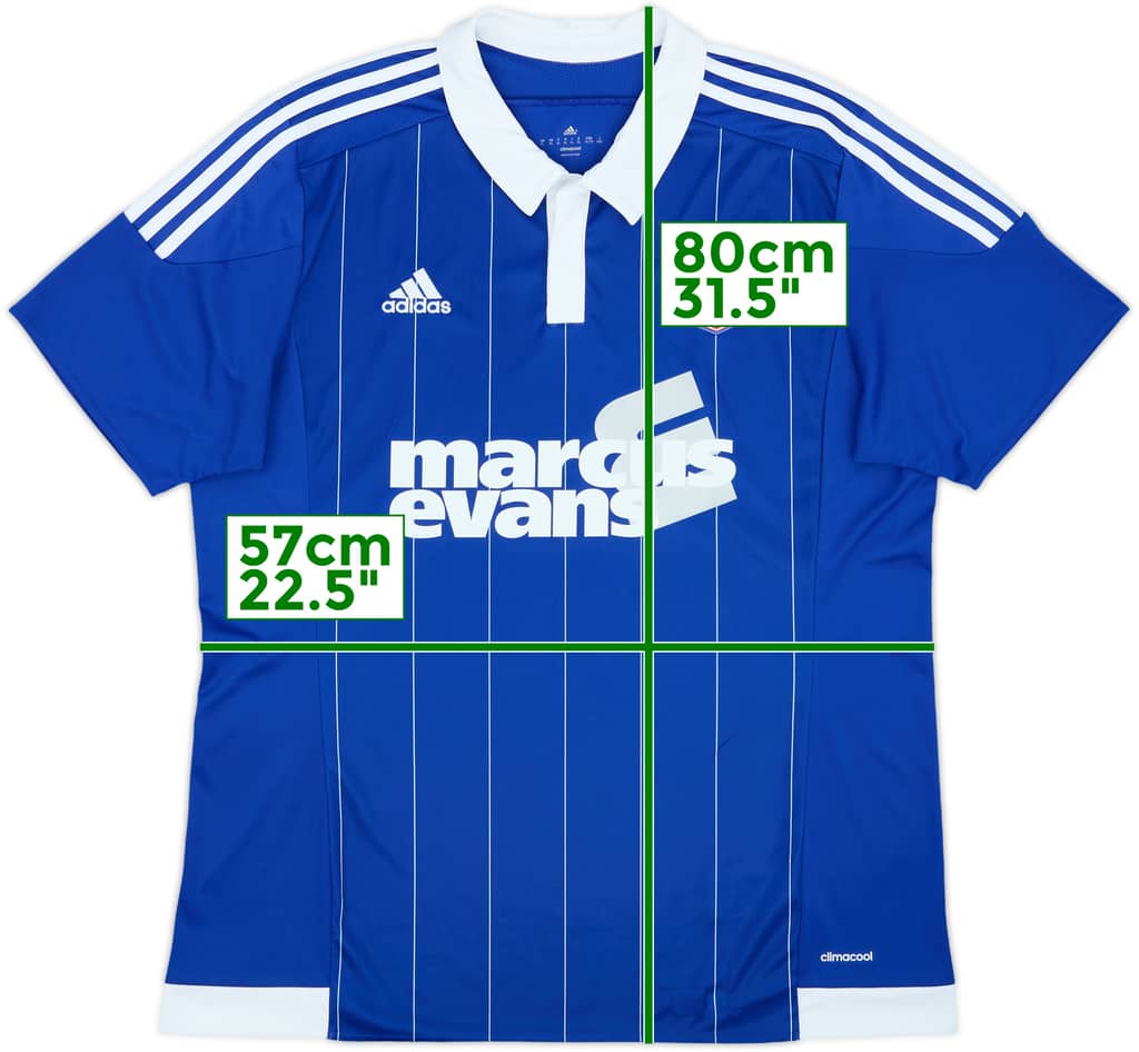 2015-16 Ipswich Home Shirt - 10/10 - (XL)
