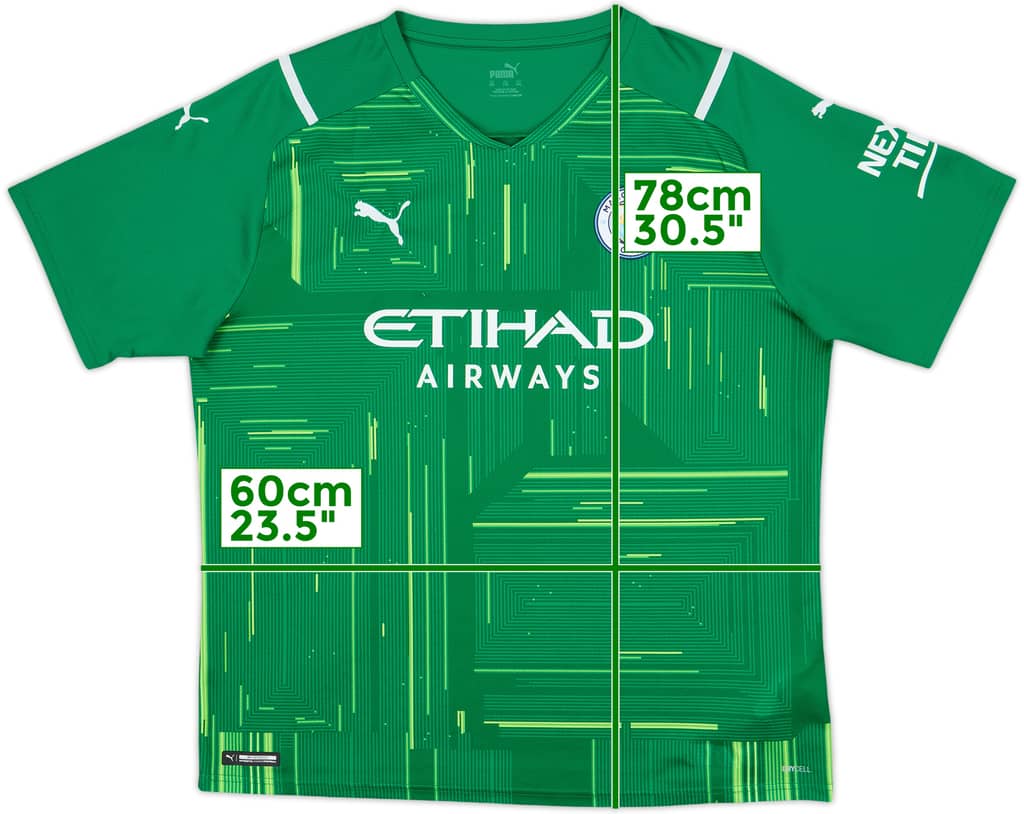 2021-22 Manchester City GK S/S Shirt - 8/10 - (XXL)
