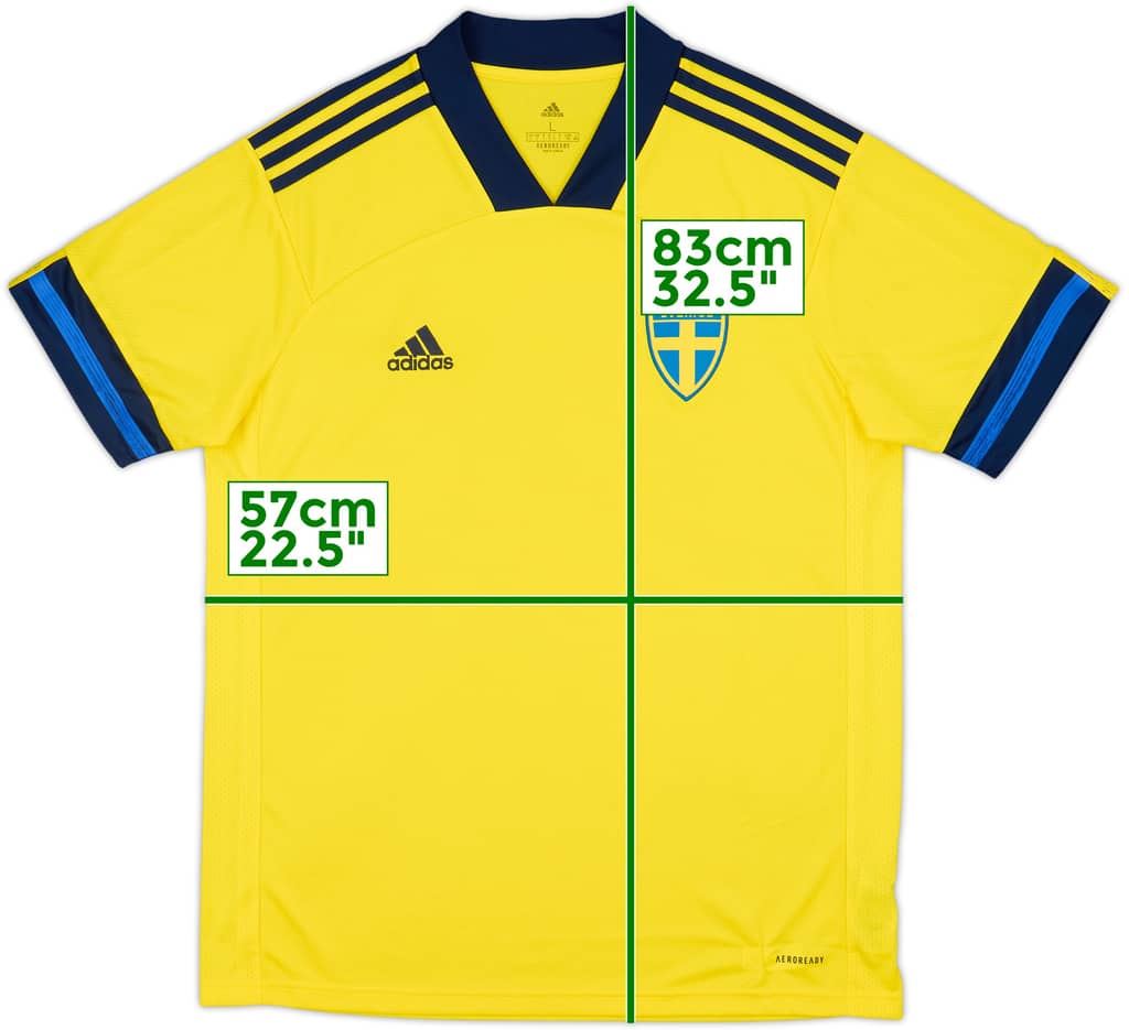 2020-21 Sweden Home Shirt - 10/10 - (L)