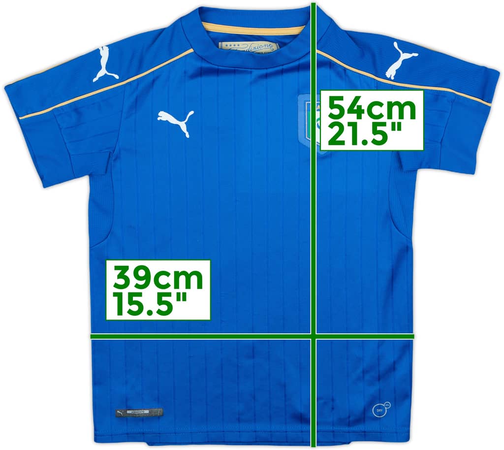 2016-17 Italy Home Shirt - 8/10 - (S.Boys)