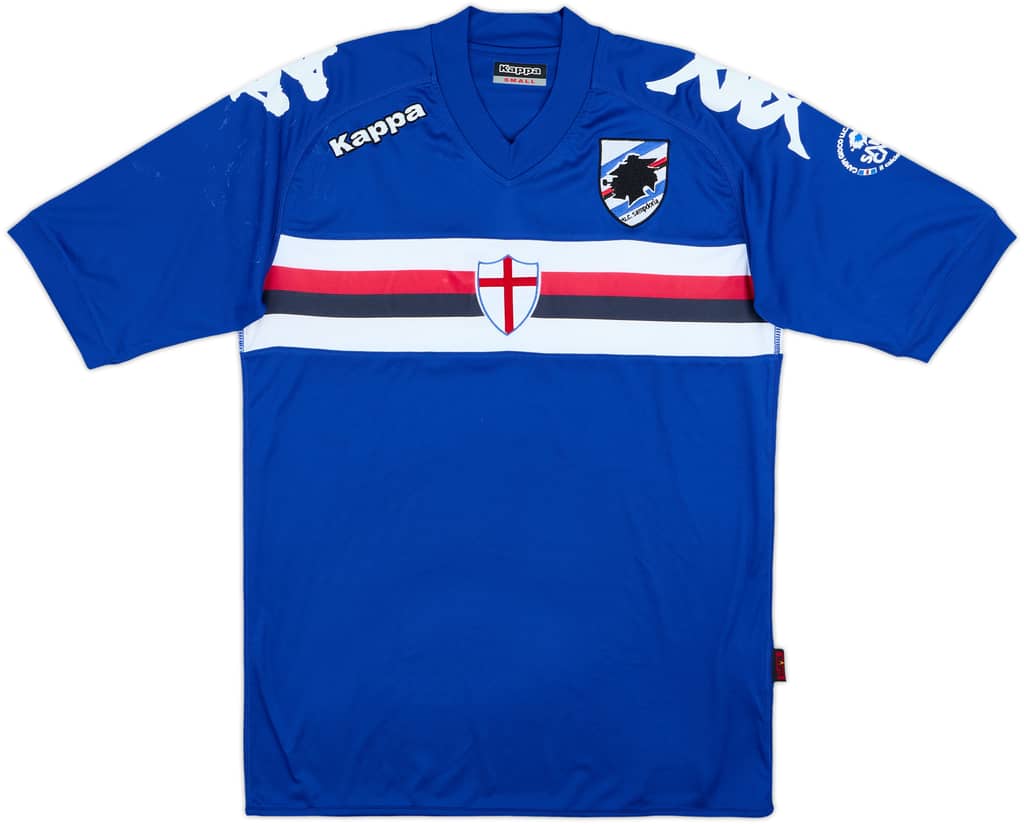 2013-14 Sampdoria Samp Camp Kappa Training Shirt - 6/10 - (S)