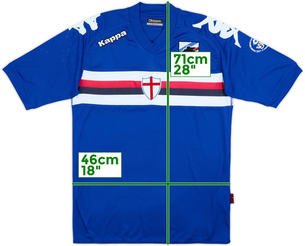 2013-14 Sampdoria Samp Camp Kappa Training Shirt - 6/10 - (S)