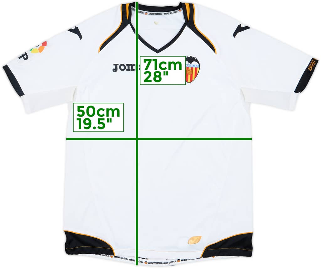 2011-12 Valencia Home Shirt - 8/10 - (S)