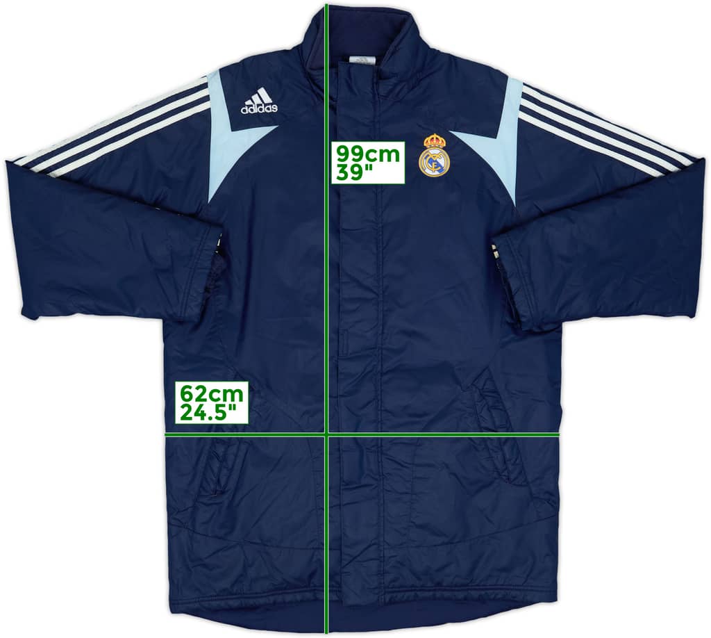 2007-08 Real Madrid adidas Padded Bench Coat - 6/10 - (M)