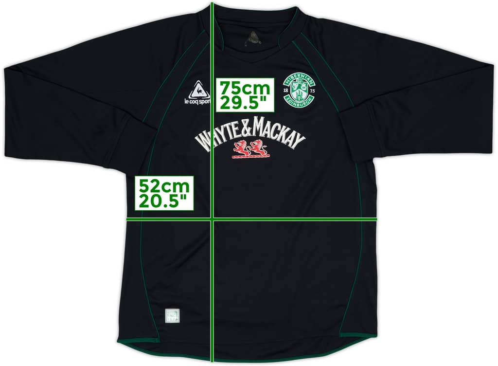 2007-08 Hibernian Away L/S Shirt - 8/10 - (M)