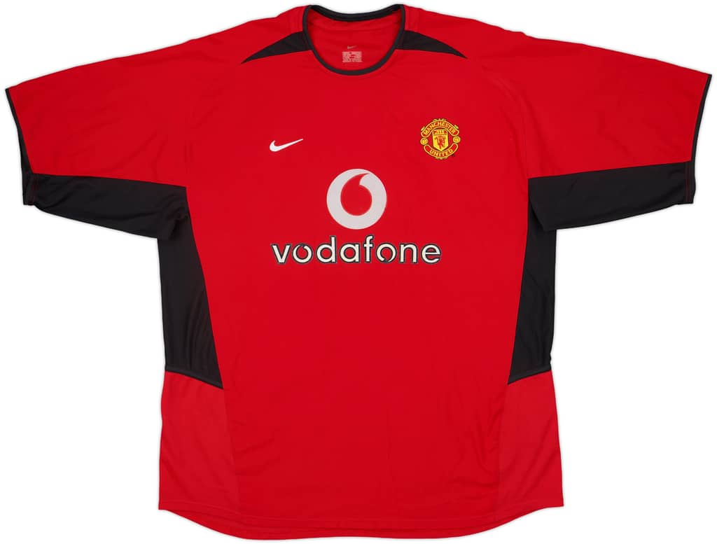 2002-04 Manchester United Home Shirt - 4/10 - (XL)