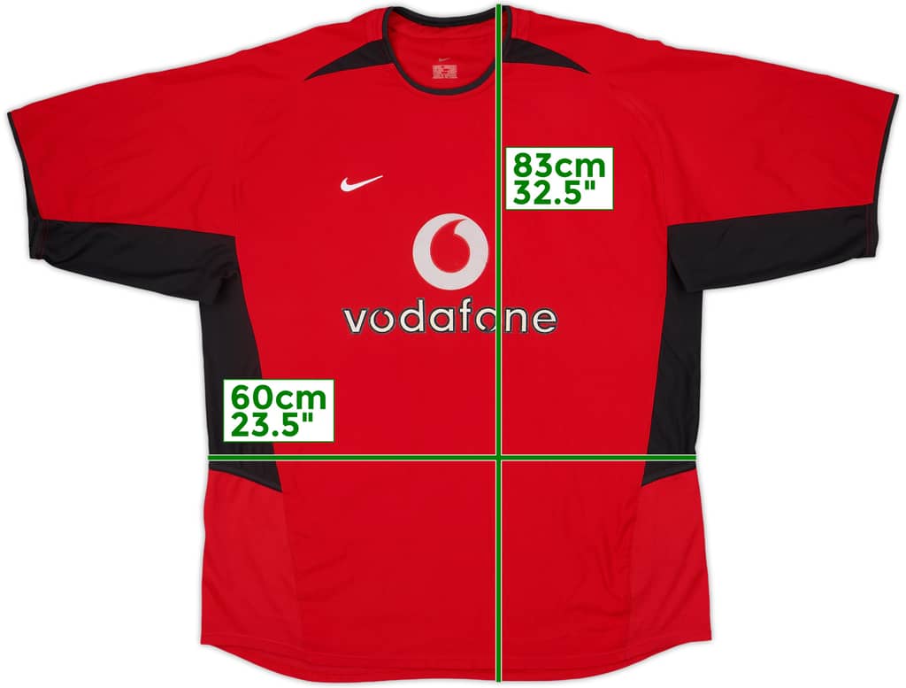 2002-04 Manchester United Home Shirt - 4/10 - (XL)