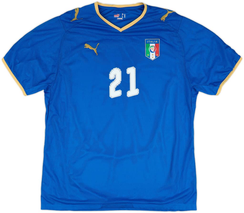 2007-08 Italy Home Shirt Pirlo #21