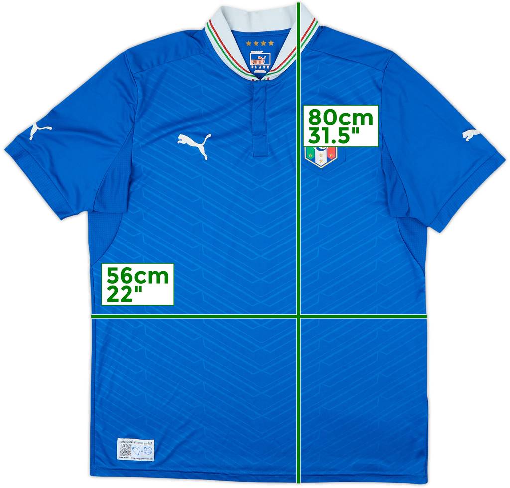 2012-13 Italy Home Shirt - 7/10 - (XL)