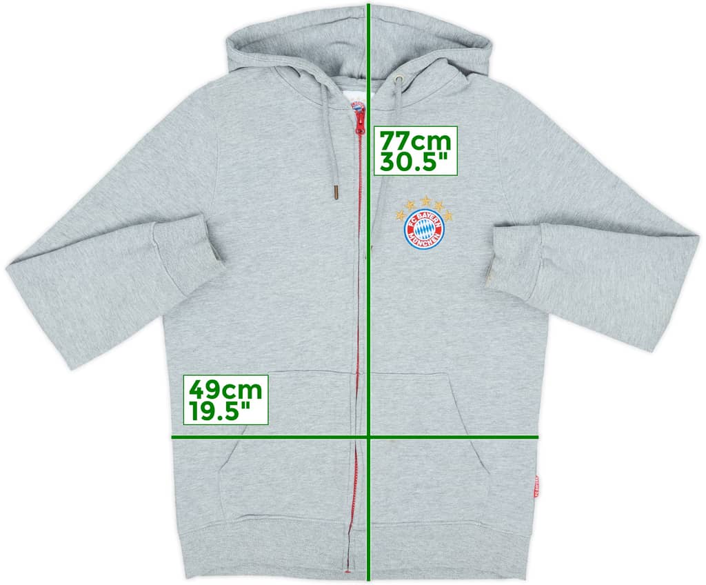 2021-22 Bayern Munich Hooded Track Jacket - 7/10 - (S)