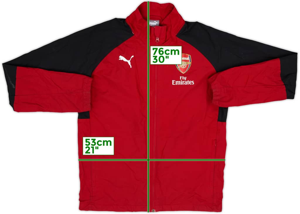 2017-18 Arsenal Puma Track Jacket - 8/10 - (M)
